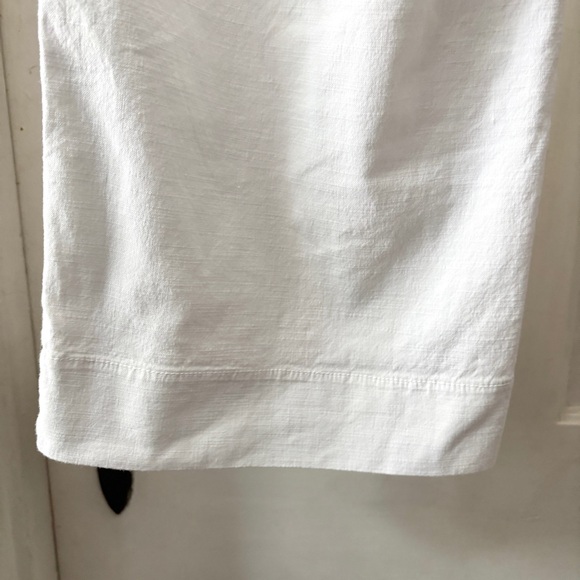 Frank & Eileen Wexford Wide Leg Pants Linen Blend White Size 8 - Picture 11 of 13